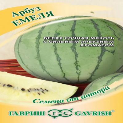 Арбуз Емеля, 5 шт семян (с белой мякотью) (Лучшая цена)