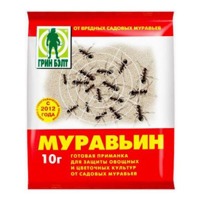 Средство против муравьев Муравьин (Грин Бэлт),10 г (Лучшая цена)
