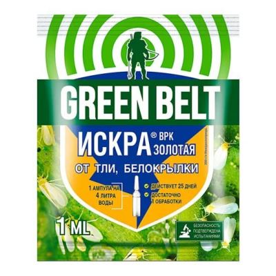 ИСКРА Золотая от тли, белокрылки, колорадского жука (Грин Бэлт), 1 мл (Лучшая цена)
