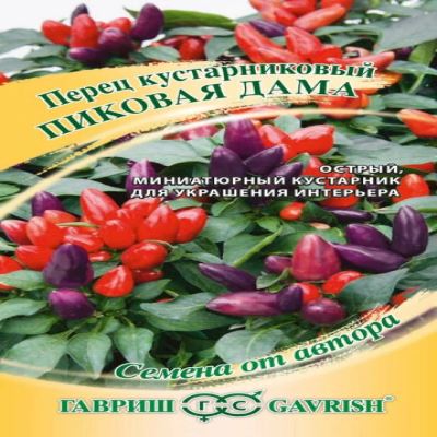 Перец кустарниковый Пиковая дама, 5 шт семян (Лучшая цена)