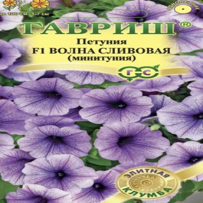 Петуния суперкаскадная (Минитуния) Волна сливовая F1, 4 шт семян (Лучшая цена)