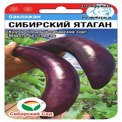 Баклажан Сибирский ятаган, 20 шт семян (Лучшая цена)