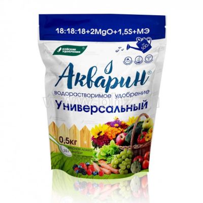 Комплексное минеральное удобрение Акварин "Универсальный", 0.5 кг (Лучшая цена)