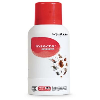 Аэрозоль Insecta (от насекомых), 220 мл (Август) (Лучшая цена)