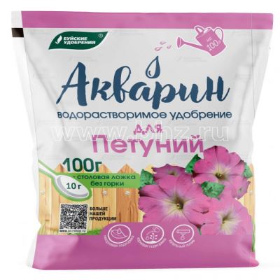 Комплексное минеральное удобрение Акварин "Для петуний", 100 г (Лучшая цена)