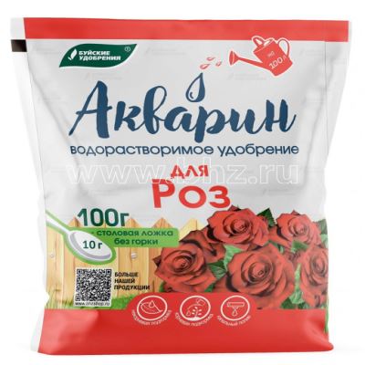 Комплексное минеральное удобрение Акварин "Для роз", 100 г (Лучшая цена)