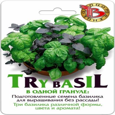 Базилик Try Bazil БукетАрома, 8 шт семян (Лучшая цена)