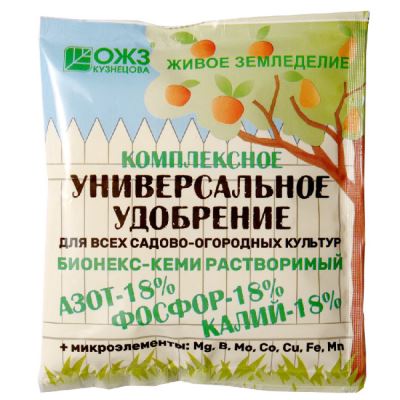 Бионекс-Кеми (комплексное универсальное удобрение 18:18:18 + микроэлементы), 200 г (Лучшая цена)
