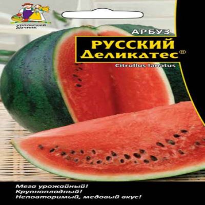 Арбуз Русский деликатес, 5 шт семян (Лучшая цена)
